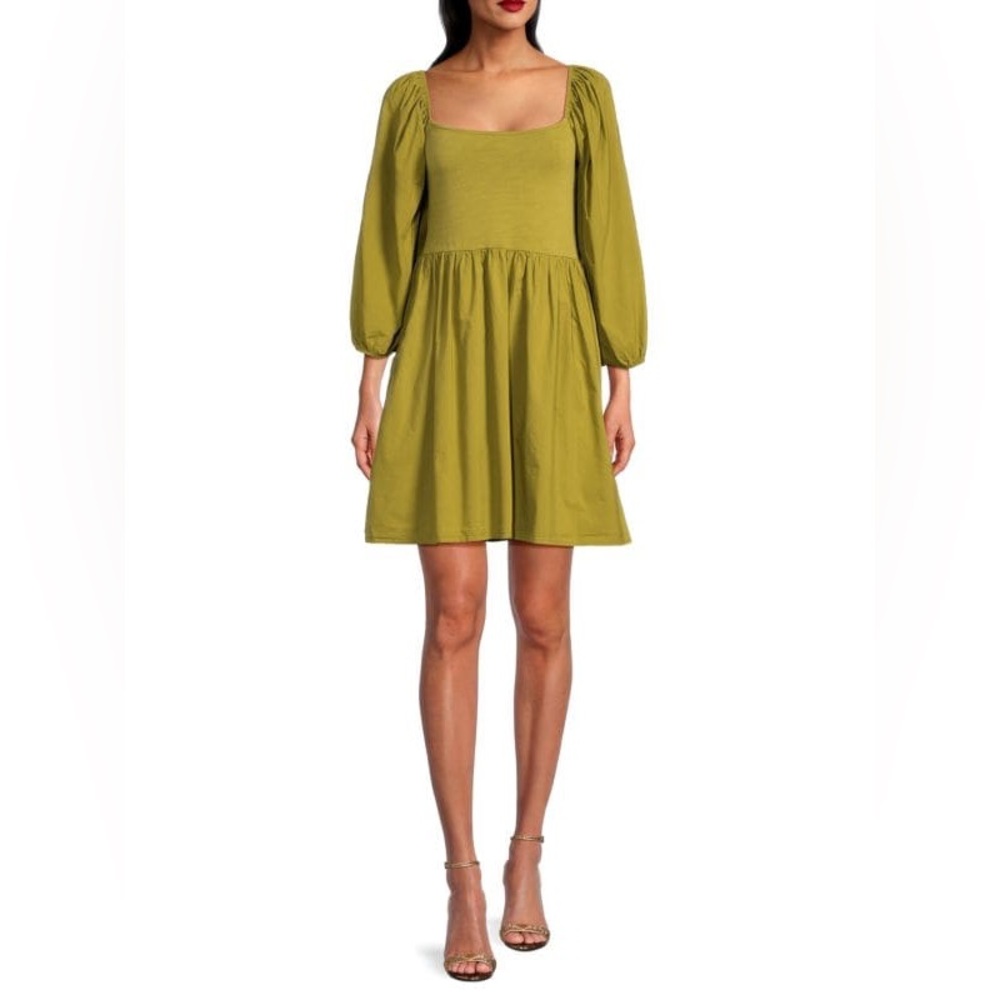 NATION LTD
Heddie Squareneck Babydoll Minidress